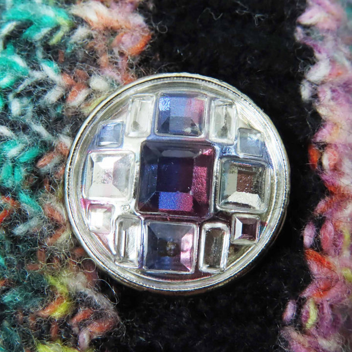 Great CHANEL one piece Gripoa button MIX knit tunic / Multi cashmere Women 36