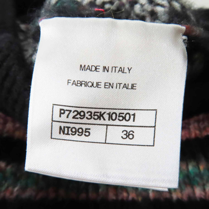 Great CHANEL one piece Gripoa button MIX knit tunic / Multi cashmere Women 36
