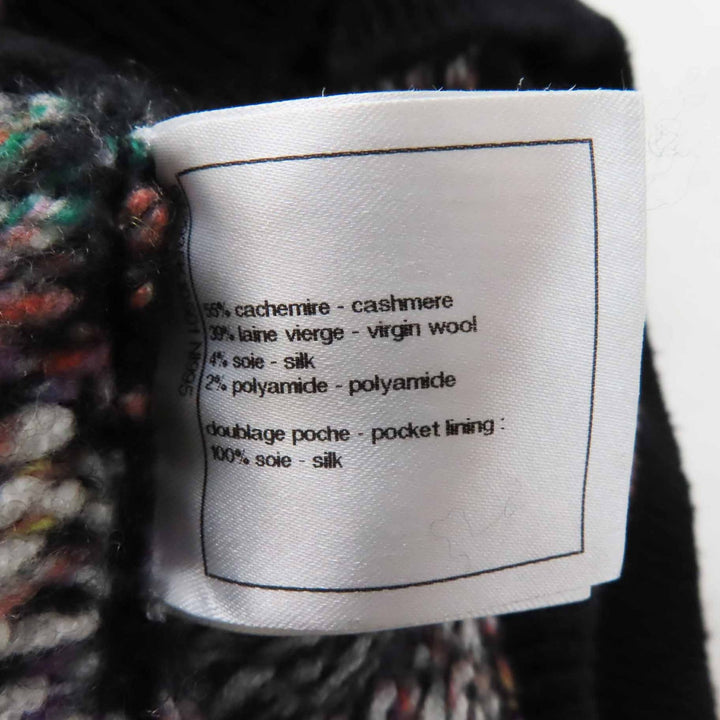 Great CHANEL one piece Gripoa button MIX knit tunic / Multi cashmere Women 36