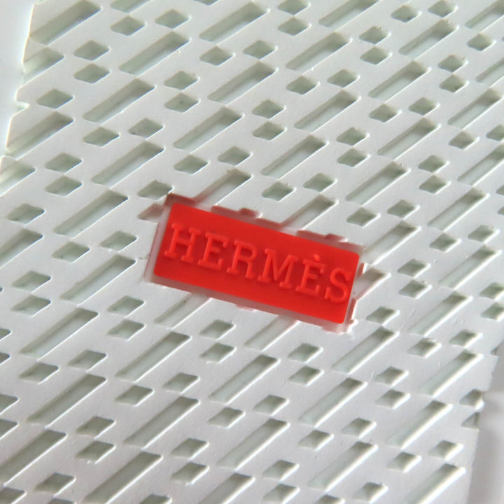 Excellent HERMES sneakers Day leather detailing and lace-up canvas pink 36.5