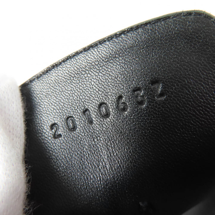 Great HERMES Sandals aura Ankle strap black leather Women 38 201063Z