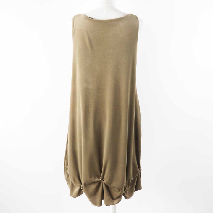 Great DAISY LIN one piece Dais y Summer Velour Botero khaki Triacetate 38 06091