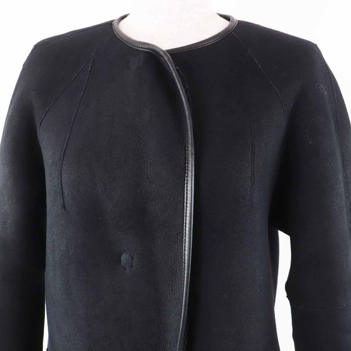 INES＆MARECHAL Mouton coat Reversible, hidden placket, Sheep leather Women 34