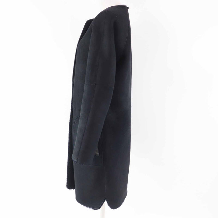 INES＆MARECHAL Mouton coat Reversible, hidden placket, Sheep leather Women 34
