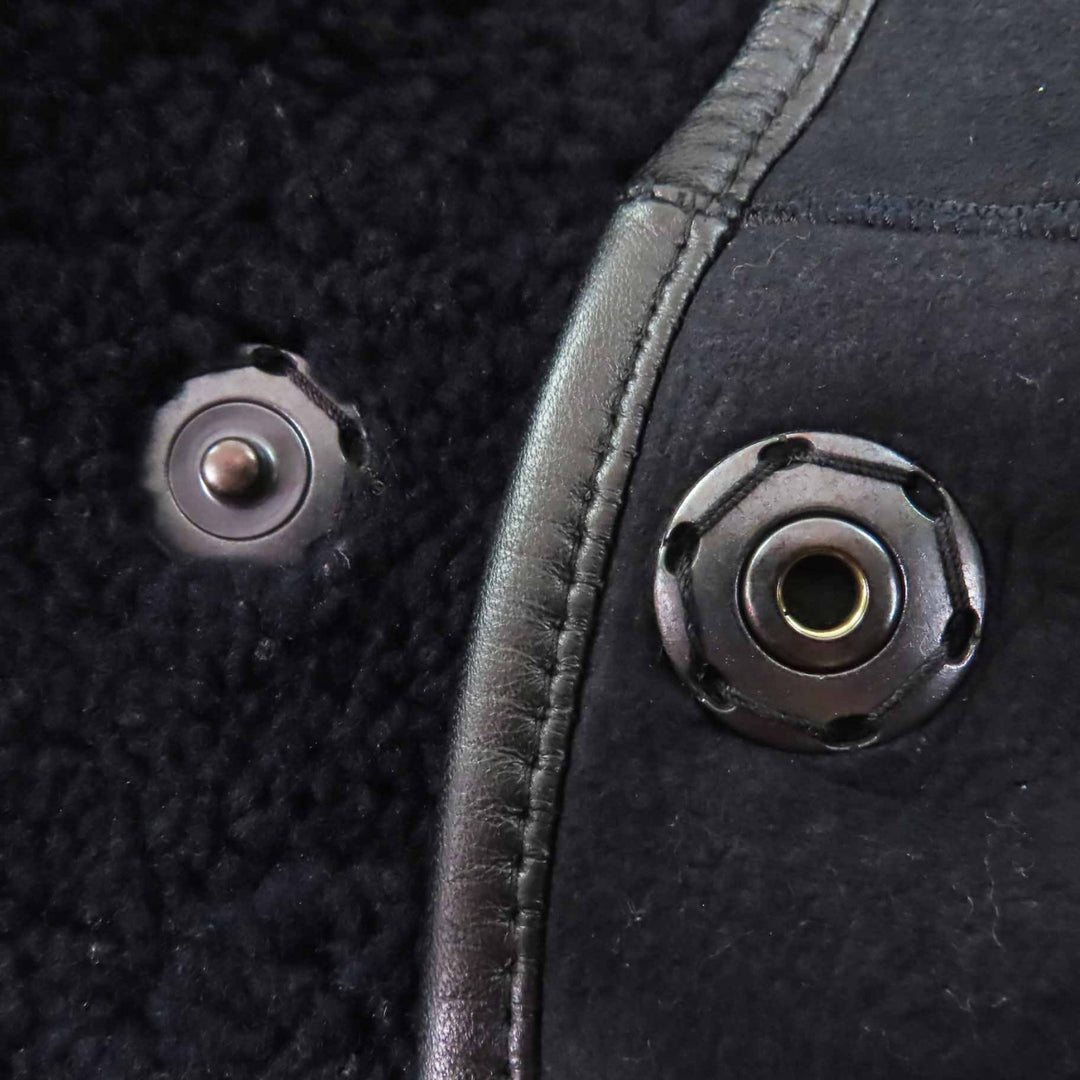 INES＆MARECHAL Mouton coat Reversible, hidden placket, Sheep leather Women 34
