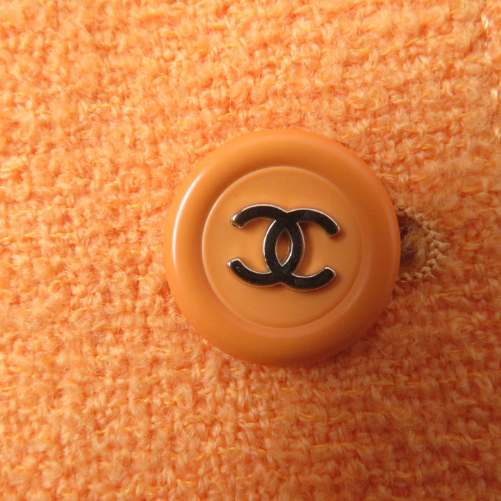 Excellent CHANEL tailored jacket COCO Mark Button Tweed 38 96P P06565V04632