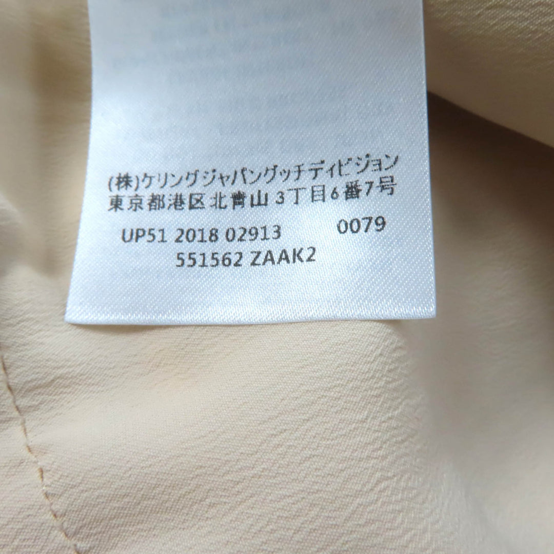 Excellent GUCCI one piece Web line tweed long with GG buttons off white Women 36