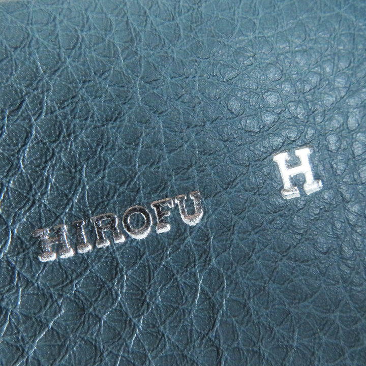 Excellent HIROFU Shoulder Bag Rampo S 2WAY Hand/ blue leather Women 15906L