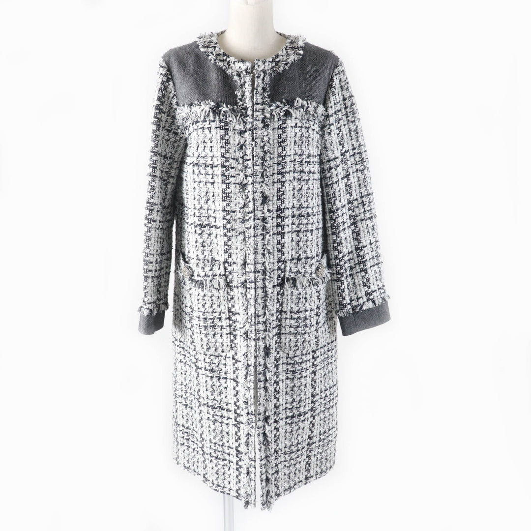 Excellent GRACE Class coat tweed jewel buttons made from Jules Tournier 36