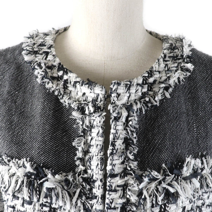 Excellent GRACE Class coat tweed jewel buttons made from Jules Tournier fabric acrylic 36