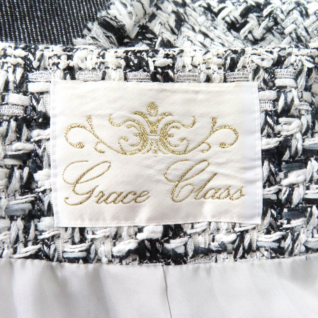 Excellent GRACE Class coat tweed jewel buttons made from Jules Tournier 36
