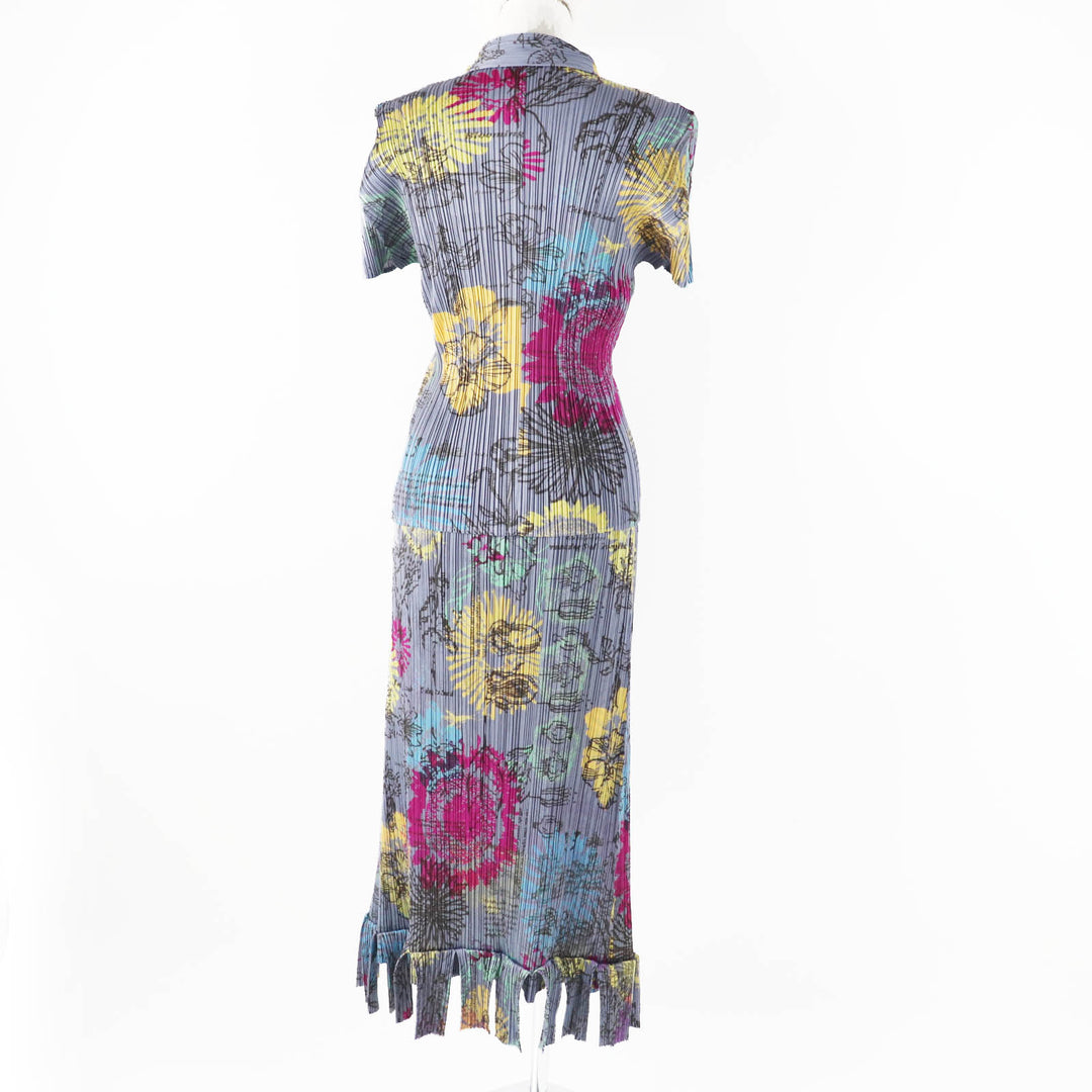 Pristine PLEATS PLEASE two-piece set Flower print Multi PP71-JJ783 PP71-JG785