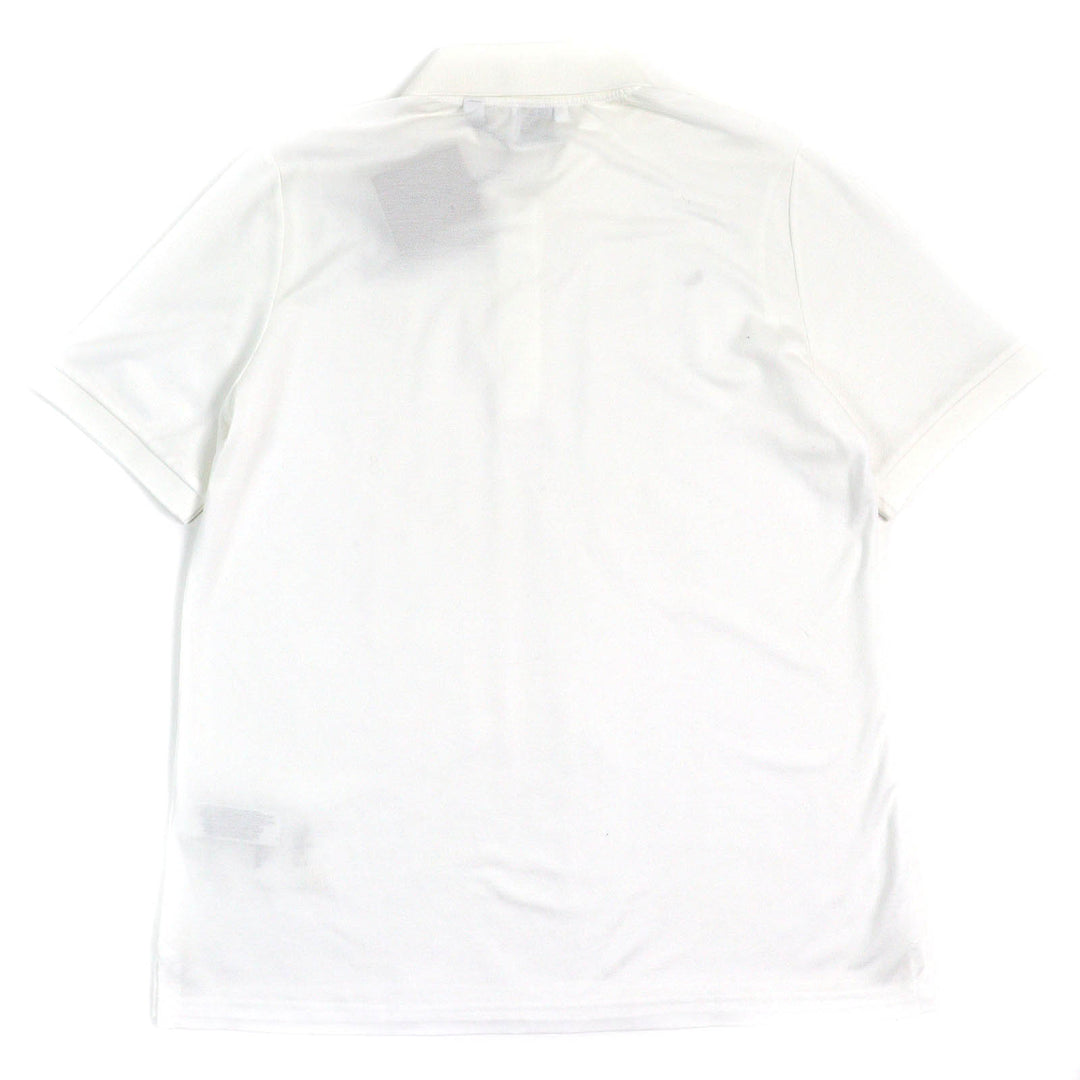 Pristine BURBERRY Short sleeve polo shirt TB logo embroidery white cotton L