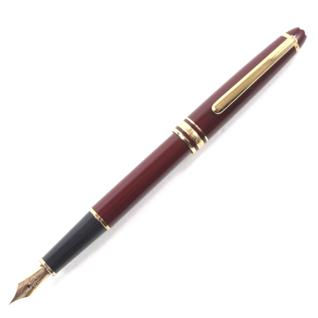 MONTBLANC fountain pen Meisterstück Classic white star Bordeaux gold 14K mens
