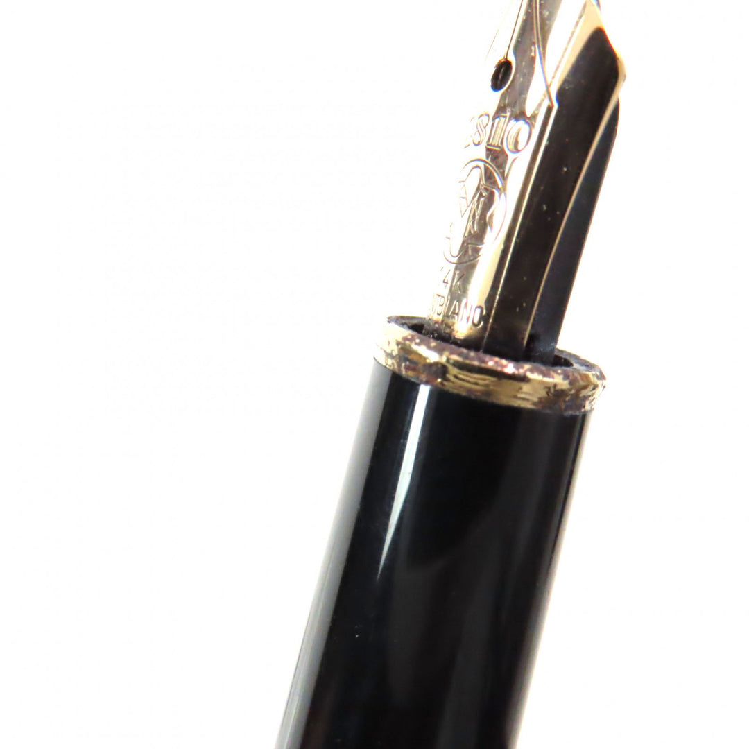 MONTBLANC fountain pen Meisterstück Classic white star Bordeaux gold 14K mens