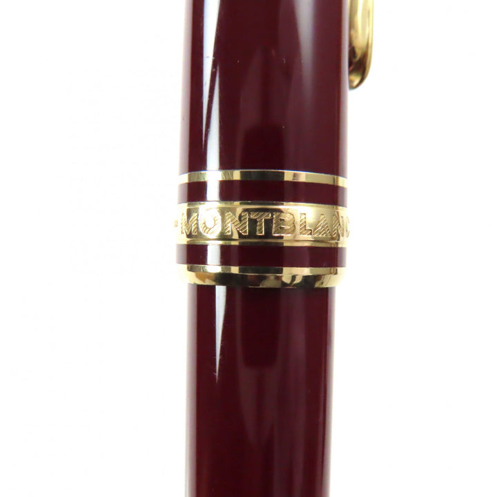 MONTBLANC fountain pen Meisterstück Classic white star Bordeaux gold 14K mens