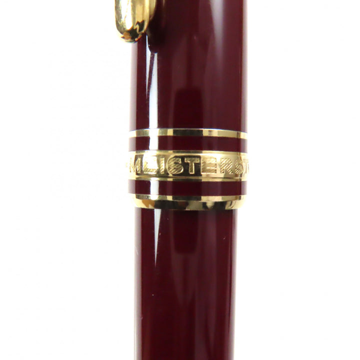 MONTBLANC fountain pen Meisterstück Classic white star Bordeaux gold 14K mens