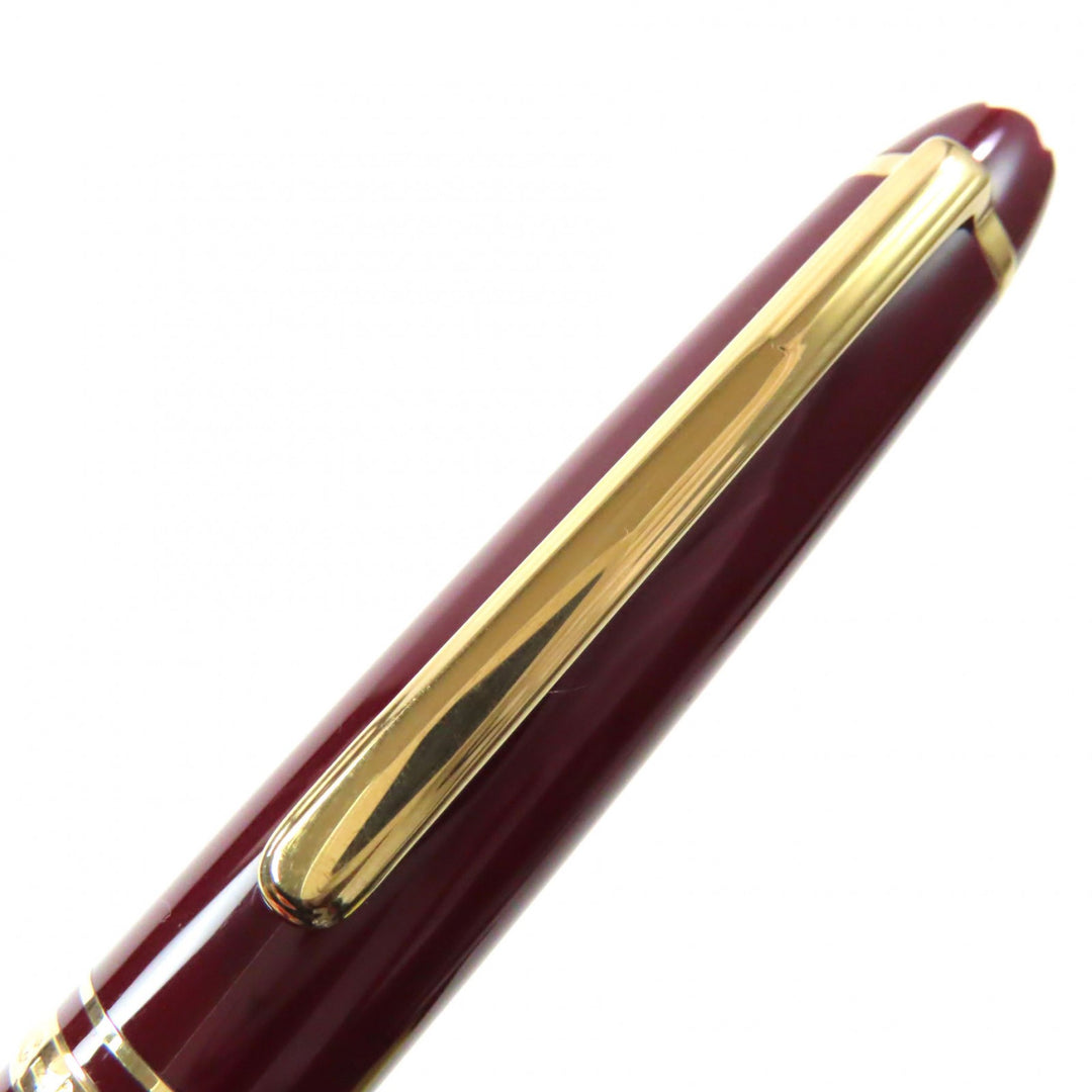 MONTBLANC fountain pen Meisterstück Classic white star Bordeaux gold 14K mens