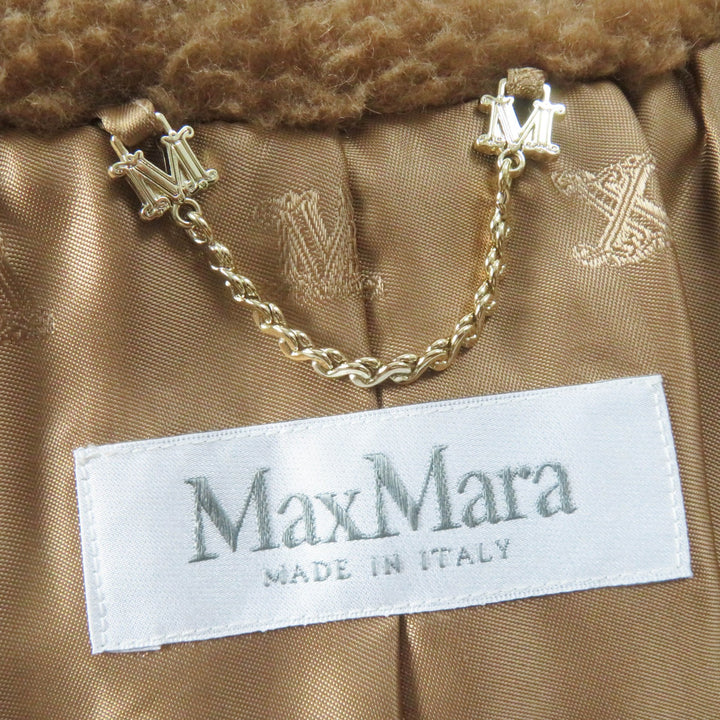 Excellent Max Mara coat RODANO TEDDY BEAR Poncho/cape Brown Camel Women