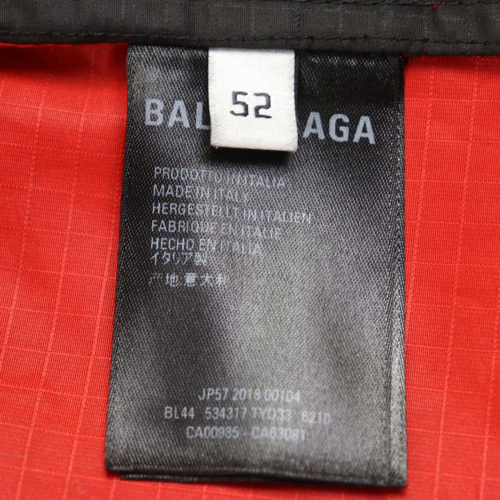 Great BALENCIAGA Track jacket oversized zip-up poplin jacket polyester mens 52