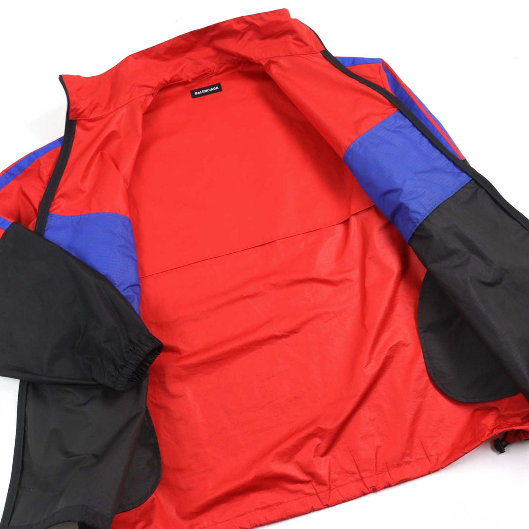 Great BALENCIAGA Track jacket oversized zip-up poplin jacket polyester mens 52