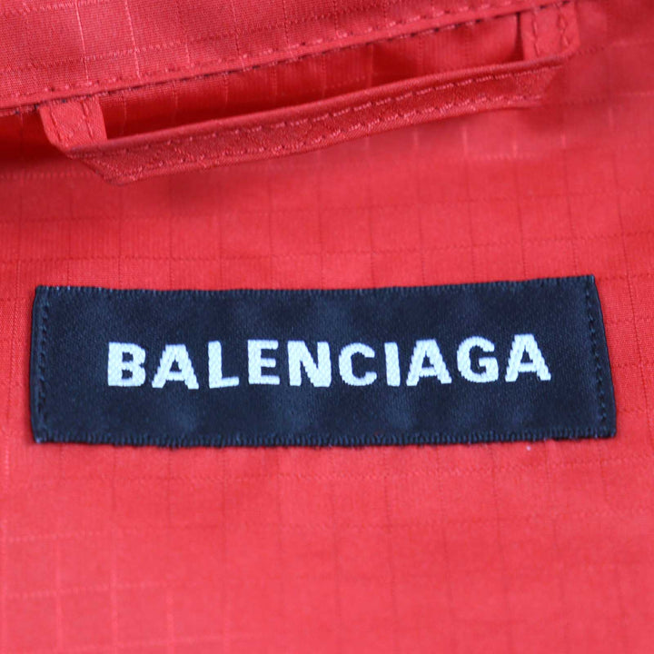 Great BALENCIAGA Track jacket oversized zip-up poplin jacket polyester mens 52