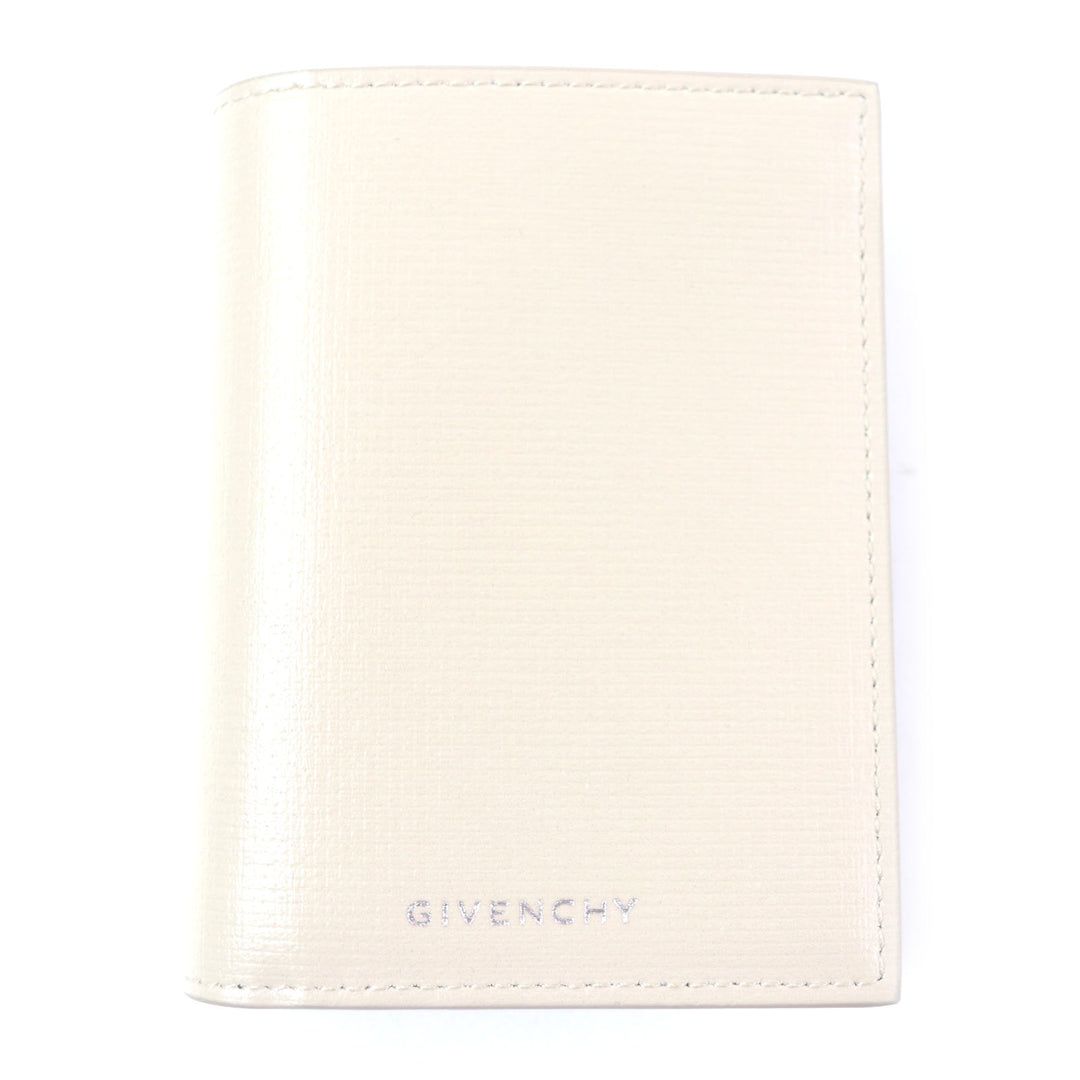 Pristine GIVENCHY Bifold Wallet Classic 4G Card Boulder Beige leather mens