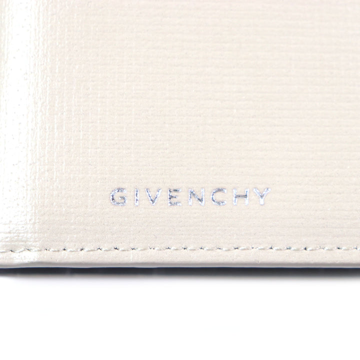 Pristine GIVENCHY Bifold Wallet Classic 4G Card Boulder Beige leather mens