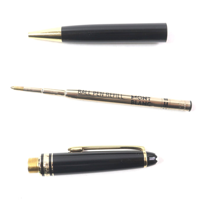 MONTBLANC Ballpoint pen Meisterstück White Star Twist Type Black gold mens