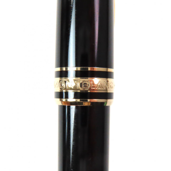 MONTBLANC Ballpoint pen Meisterstück White Star Twist Type Black gold mens