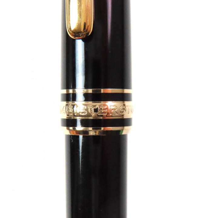 MONTBLANC Ballpoint pen Meisterstück White Star Twist Type Black gold mens