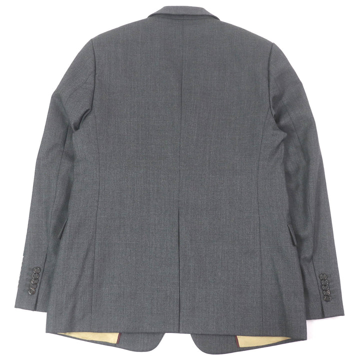 Excellent GUCCI tailored jacket Single Blazer gray wool mens 50 625378