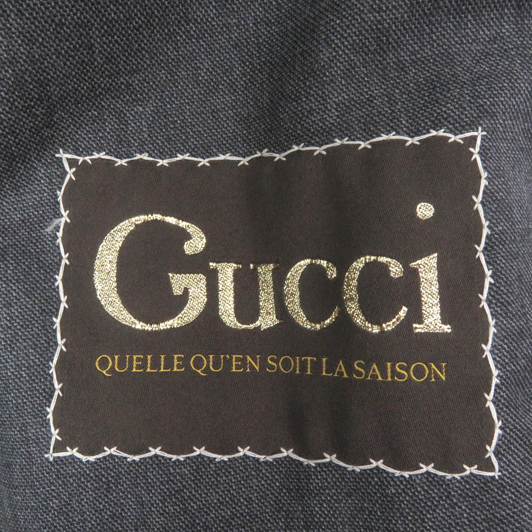 Excellent GUCCI tailored jacket Single Blazer gray wool mens 50 625378