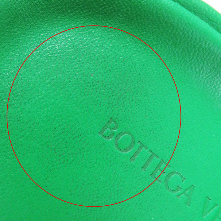Great BOTTEGAVENETA Sandals Padded quilting green leather Women 36
