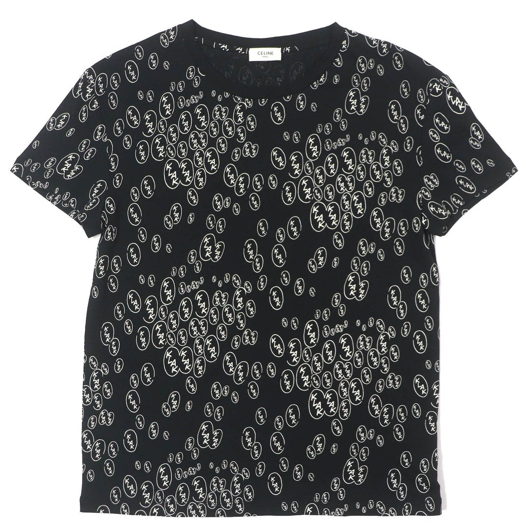 Excellent CELINE Christian Marclay Short sleeve T-shirt Total pattern mens S
