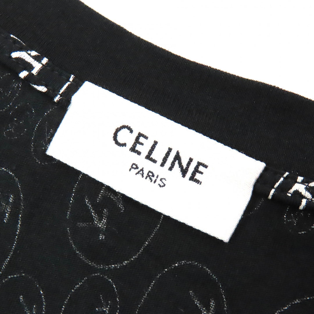 Excellent CELINE Christian Marclay Short sleeve T-shirt Total pattern mens S