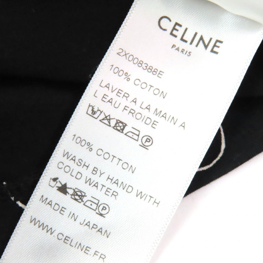 Excellent CELINE Christian Marclay Short sleeve T-shirt Total pattern mens S