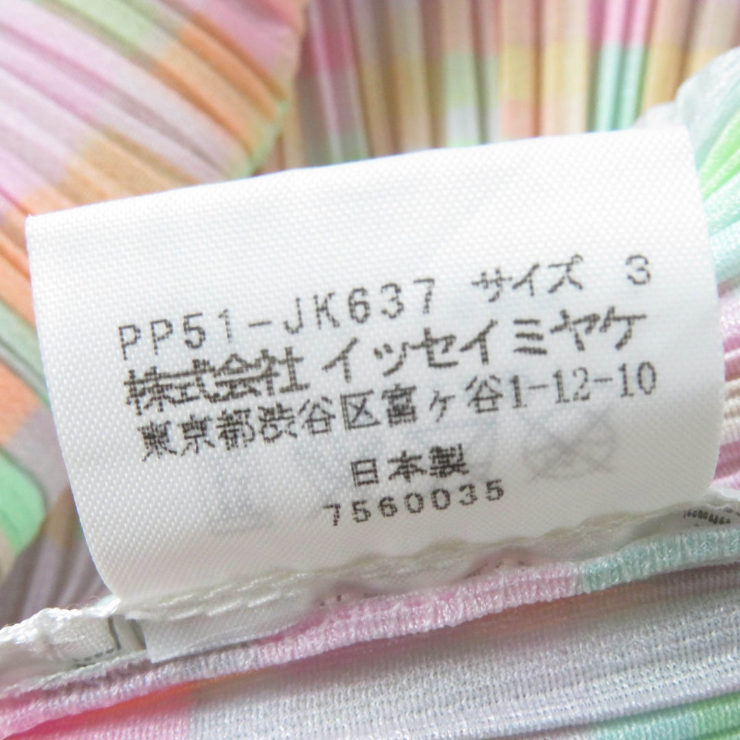 Great PLEATS PLEASE one piece Check Pattern Sleeveless Tunic multicolor 3