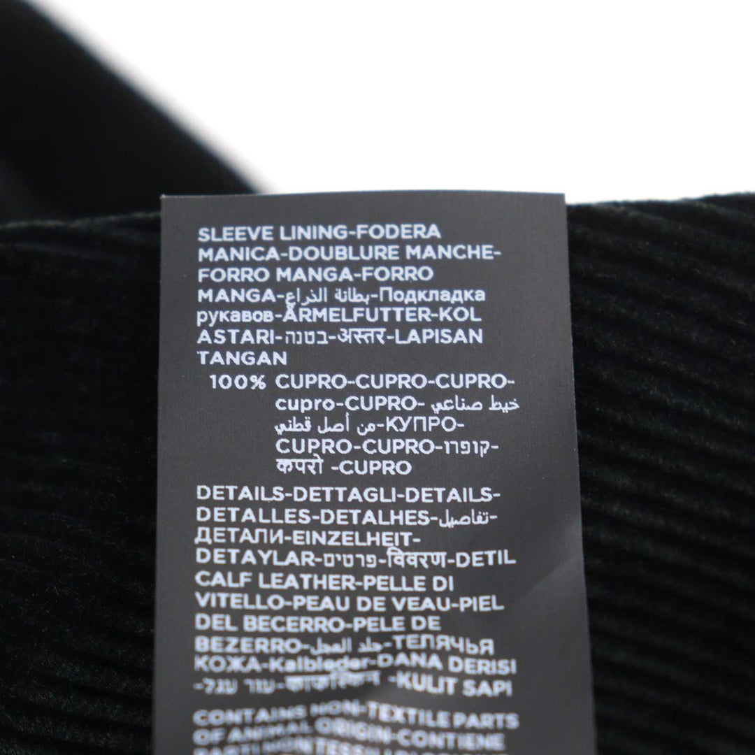 Excellent TOM FORD pea coat Emblem gold button Double-breasted black cotton mens
