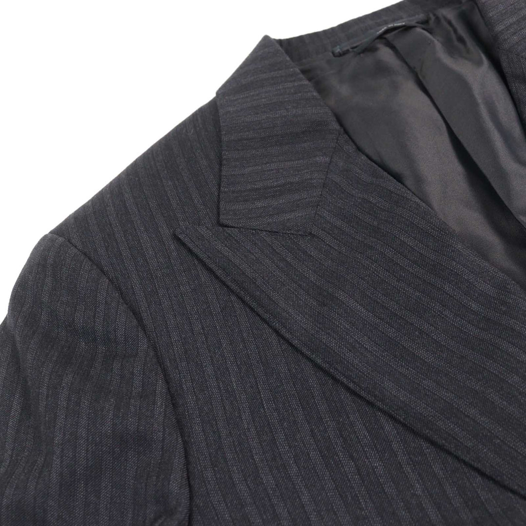 Excellent TOM FORD suit WINDSOR full sleeves, Grey Stripe Pattern wool mens 44 24DL4W