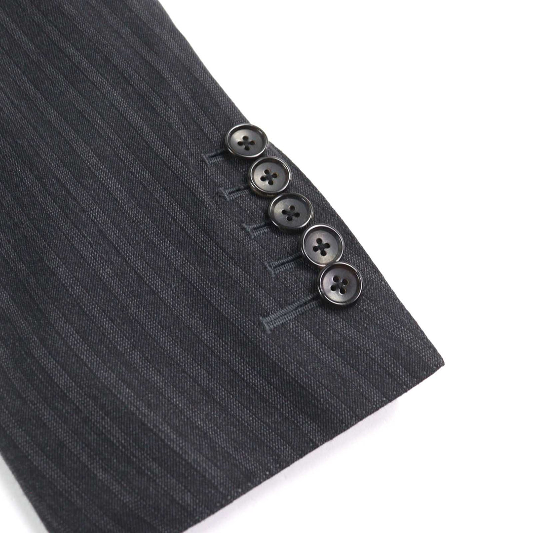 Excellent TOM FORD suit WINDSOR full sleeves, Grey Stripe Pattern wool mens 44 24DL4W