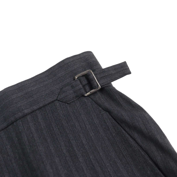Excellent TOM FORD suit WINDSOR full sleeves, Grey Stripe Pattern wool mens 44 24DL4W