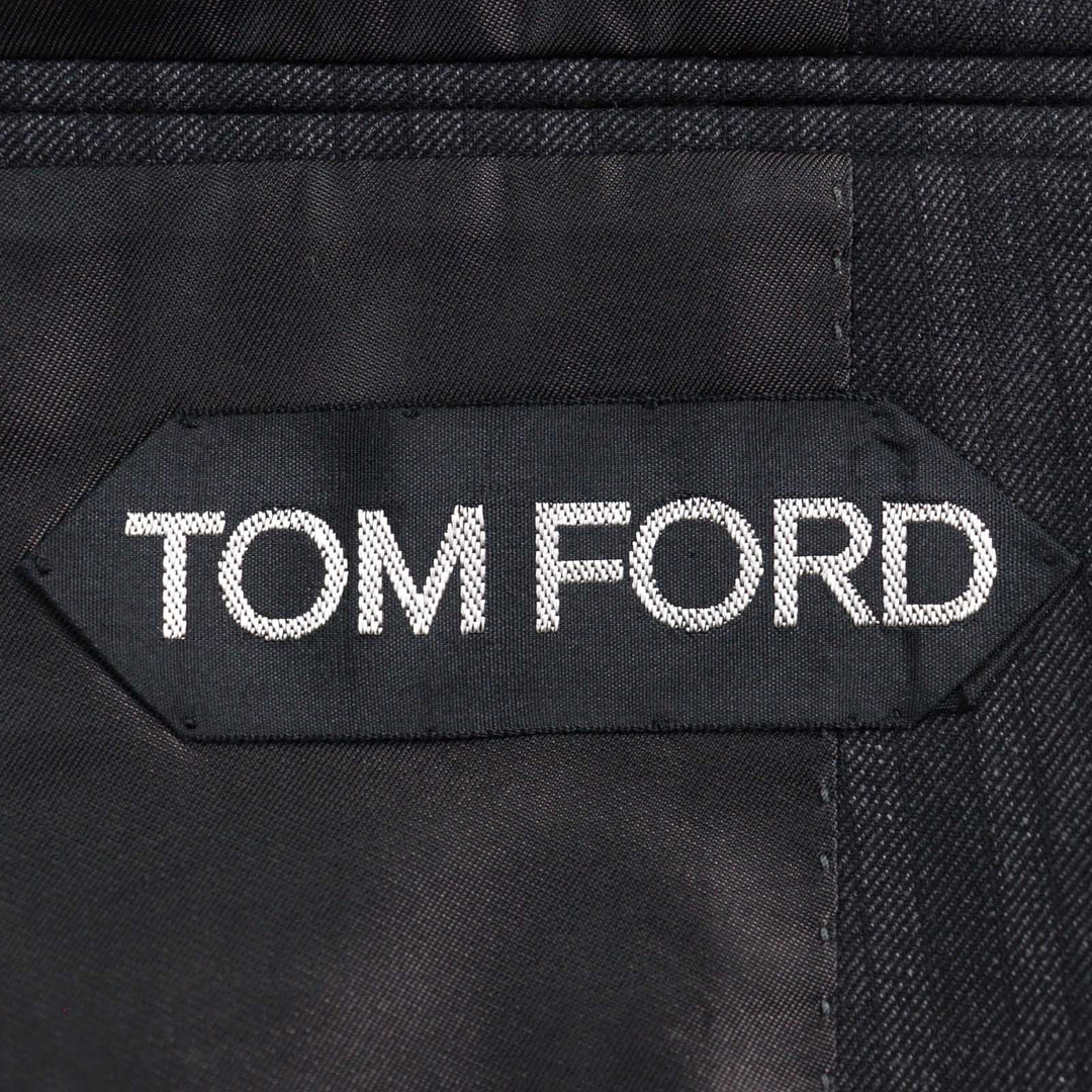Excellent TOM FORD suit WINDSOR full sleeves, Grey Stripe Pattern wool mens 44 24DL4W