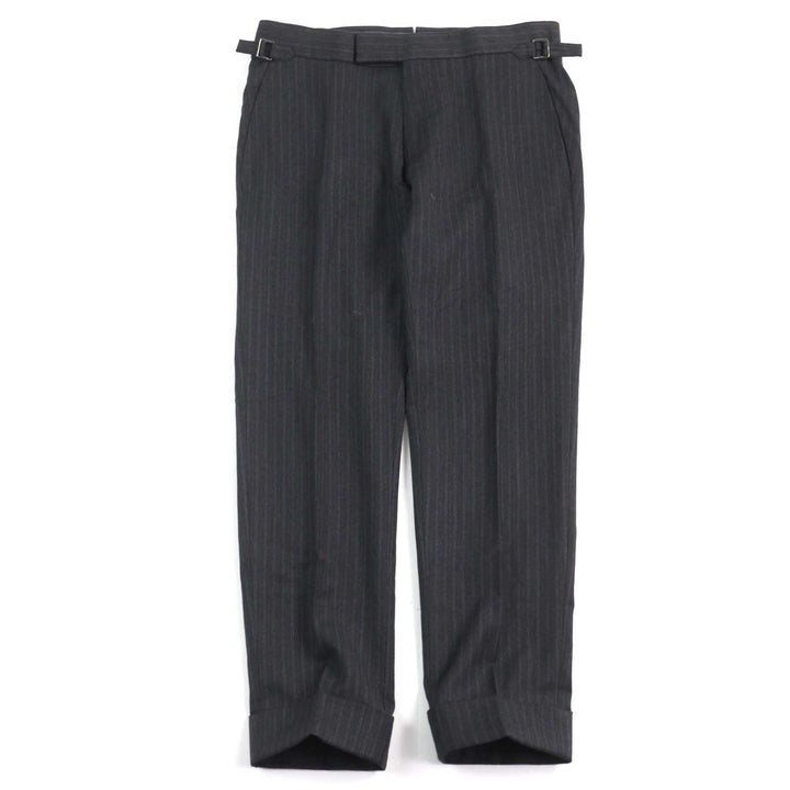 Excellent TOM FORD suit WINDSOR full sleeves, Grey Stripe Pattern wool mens 44 24DL4W