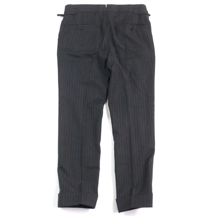 Excellent TOM FORD suit WINDSOR full sleeves, Grey Stripe Pattern wool mens 44 24DL4W