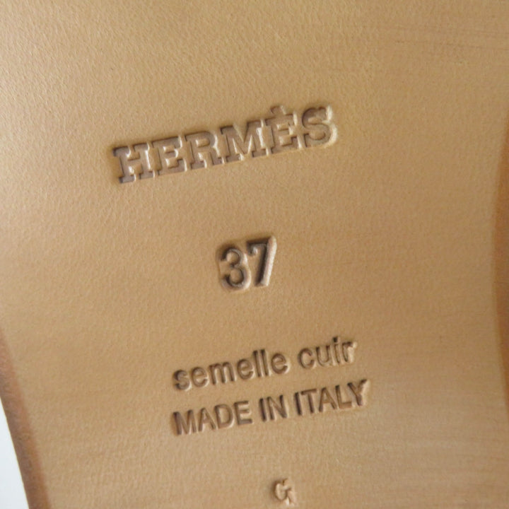 Pristine HERMES Knee-high boots Kelly Buckle Jumping black leather Women 37