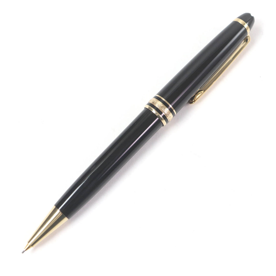 Great MONTBLANC mechanical pencil Meisterstck Twist Type Black gold