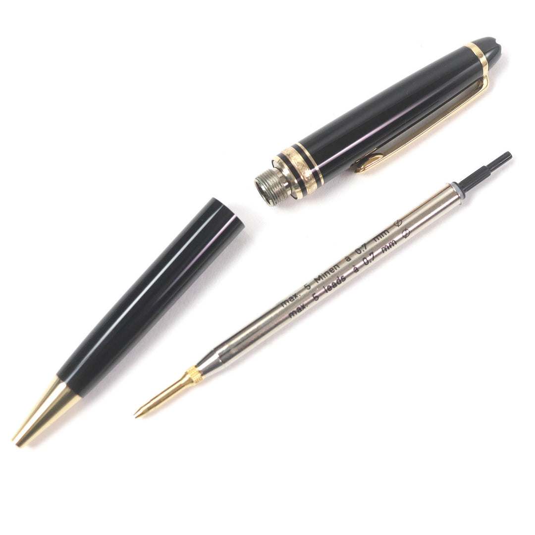 Great MONTBLANC mechanical pencil Meisterstck Twist Type Black gold