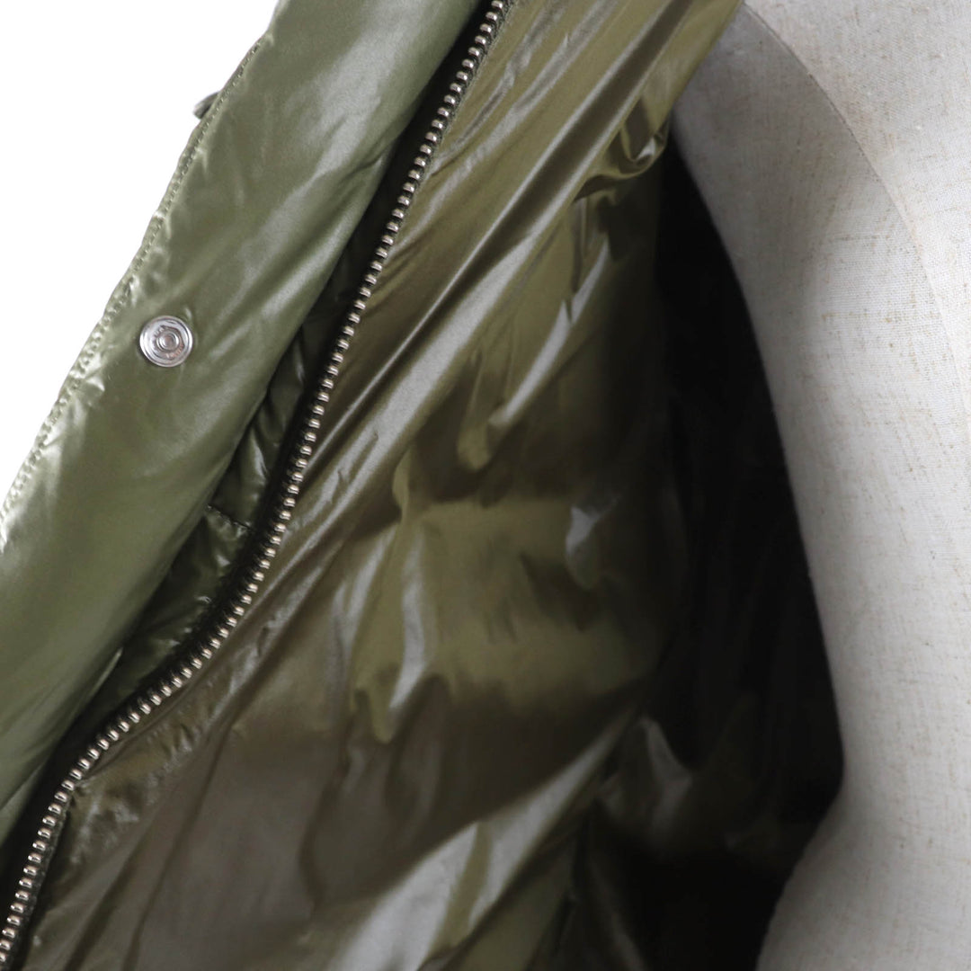 Great WOOLRICH Down jacket ALIQUIPPA PUFFY JACKET ALIQUIPPA PUFFY khaki Nylon Women S WWCPS2786