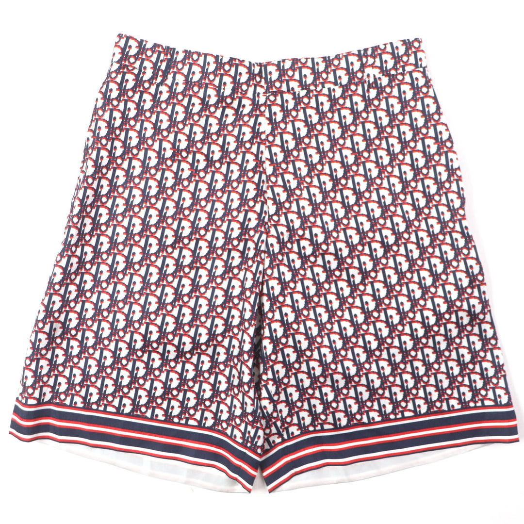 Excellent DIOR Shorts Oblique pixel Bermuda shorts silk mens 48 013C121A4751